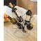 Vintiquewise Vintage Decorative Metal Diamond Shaped Tabletop Countertop Wine 4 Bottle Holder QI003564 - alternate 3